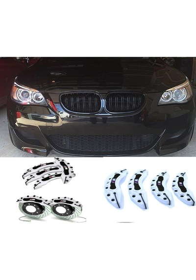 Bmw E60 ///m Beyaz 17-18-19-20 Janta Uyumlu 4.lü Kaliper Kapagı