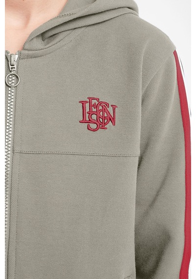 Lescon Çocuk Fermuarlı Kapüşonlu Sweatshirt 25n-3130 Bej