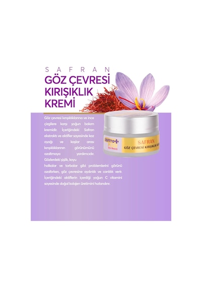 Softto Plus Safran Göz Çevresi Kırışıklık Kremi 20 Ml