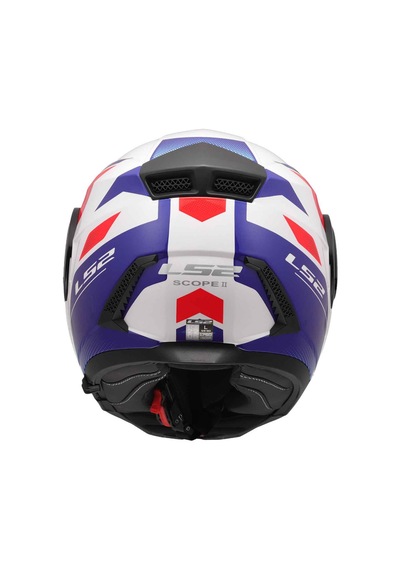 Ls2 Scope 2 Duria Çene Açılır Kask Mavi - Beyaz - Kırmızı