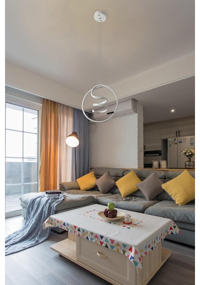Diamond Ledli Avize Beyaz