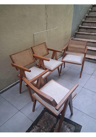 Sandalye Ters V Ayak 90547 Zus 122 Hazeran Model Ahşap Kayın Ceviz Lake Boya 4 Ad Açık Kahverengi