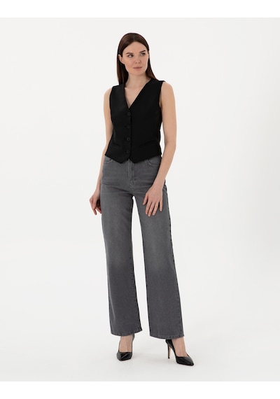 Pierre Cardin Kadın Siyah Pantolon Jean 50307839-vr046 Siyah