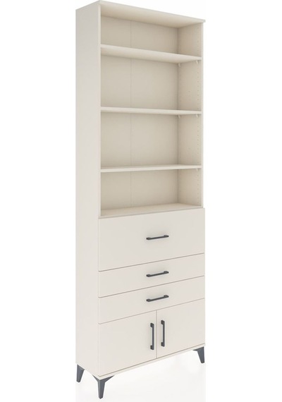 Arges Dolap 3 Raflı 2 Kapaklı Tek Askılı 88x30x243 Aytaşı-aytaşı Aytaşı