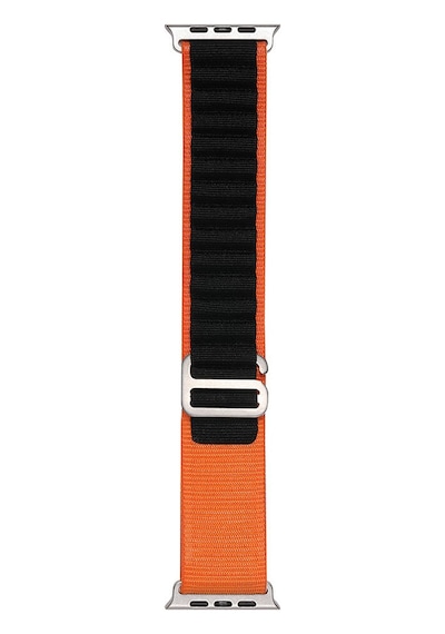 Zore Watch Ultra 49mm Clo- Band-74 Hasır Kordon-siyah-turuncu