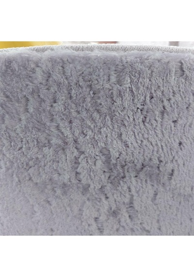 Sarar Gri Banyo Salon Mutfak Çocuk Odası Tavşan Tüyü Peluş Halı
