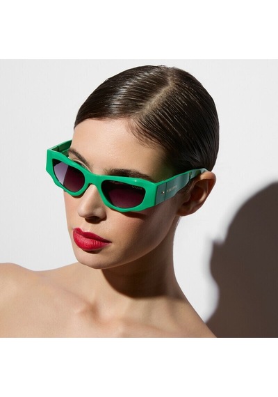 Seletti X Okkia Colorada Siyah Lens Güneş Gözlüğü Yeşil