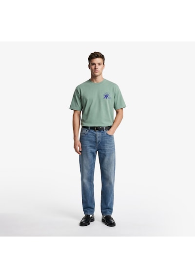 Market Walking And Talking Lawyer Erkek Yeşil T-shirt Ss0620
