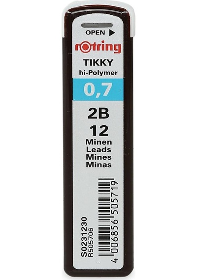 Rotring Min Hi-Polymer Uç 2B 0.7 MM 10 Adet