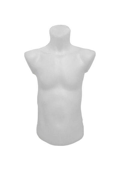 Plastik Çocuk Tors Mankeni Kısa Beyaz
