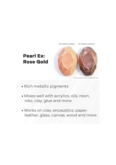 3/4 Oz, Pembe Altın İnci Ex Mika Pigmentleri Genel