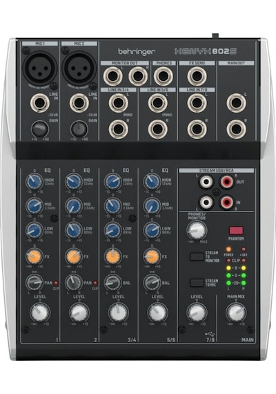 Behringer Xenyx 802s Analog 8 Girişli Usb Mikser