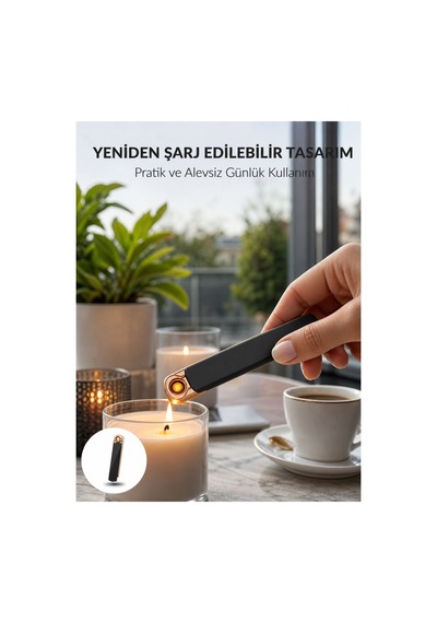 Yeni Elektronik Çakmak Lüks Tasarım, Rüzgarda Sönmez Yeni Nesil Trend