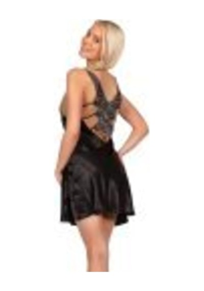 Bihter Sırt Dekolteli Güpürlü Saten Mini Gecelik,siyah L/xl,331234703 Açık Bej - Beyaz