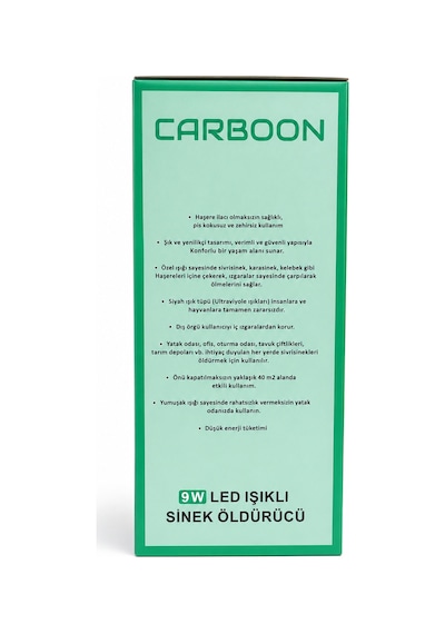 Carboon 9w Elektrikli Uv Led Işıklı Sinek Sivrisinek Öldürücü Sessiz, Sağlıklı Ve Etkili Koruma
