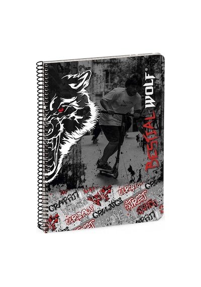 Busquets Bestial Wolf Çizgili A5 Defter 80 Yaprak 20751052500
