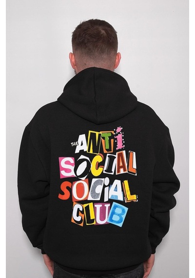 Anti Social Social Club Anti Sosyal Kulüp Sweatshirt Unisex Kapüşonlu Hoodie 001
