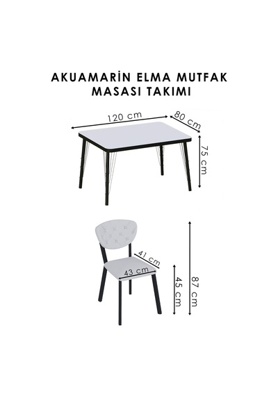 Mutfak Masa Sandalye Takımı Akuamarin 80-120 Ck 4 Kişilik Mutfak Masası Takımı Gümüş Beyaz Mermer Krem Mutfak Masa Sandalye Takımı Akuamarin 80-120 Ck 4 Kişilik Mutfak Masası Takımı Gümüş Beyaz Mermer Krem