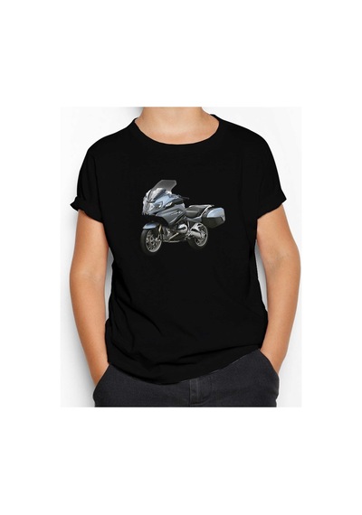 Zepplin Giyim BMW R1200RT Siyah Çocuk Tişört Siyah
