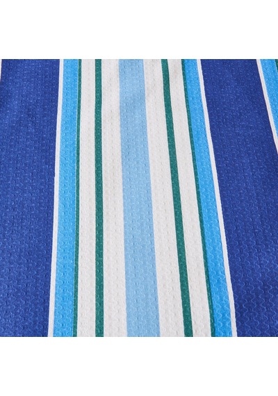 Soft Verano Çift Kişilik Pike Takımı - Mavi / Yeşil Renkli