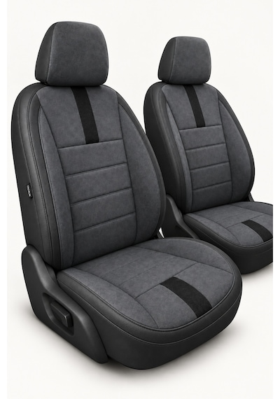 Opel Zafira 5 7 Kişi Oto Koltuk Kılıfı 2003-2011 Füme Başak Serisi Tay Tüyü Tam Set Füme