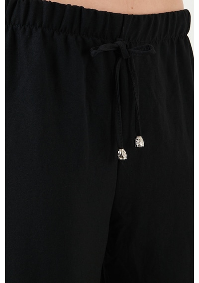 Lela Relaxed Fit Bol Paça Bayan Pantolon 5865826 Siyah