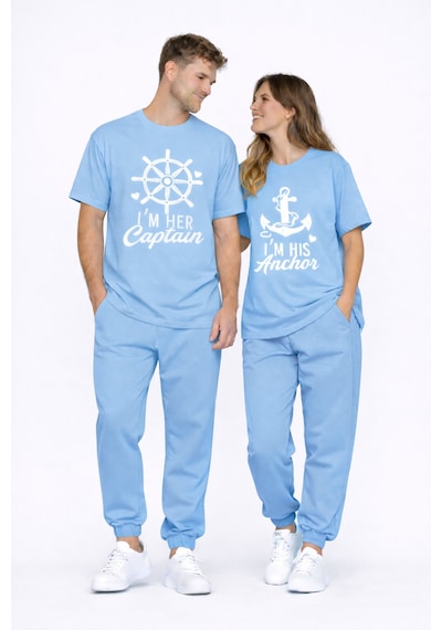 Nevermınd Sevgili Kombini Oversize Çift Tişört Unisex Captain Anchor Baskılı Matching Model Captannvrmnd Mavi Mavi Nevermınd Sevgili Kombini Oversize Çift Tişört Unisex Captain Anchor Baskılı Matching Model Captannvrmnd Mavi Mavi
