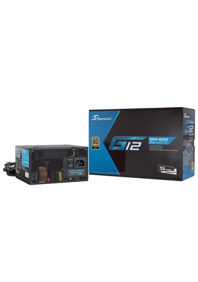 Seasonic G12 Gm 80 + Gold Güç Kaynağı, Modüler - 850 Watt, 120mm Fanlı Siyah