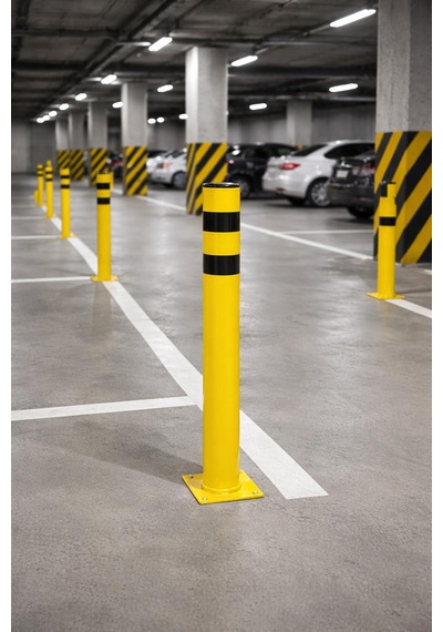 76 Lık Metal Otopark Demir Duba Delinatör Sabit Park Bariyeri Park Engel Demiri 75cm