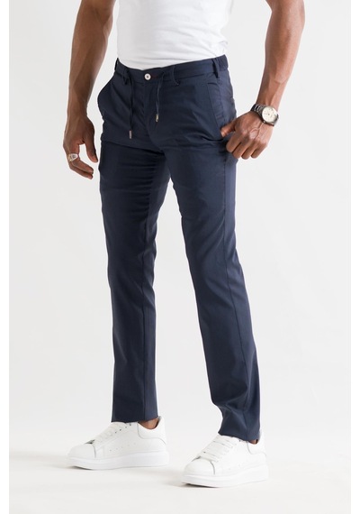 Ecer Slimfit Beli Lastikli İplikli İnce Yazlık Kumaş Jogger Pantolon 001