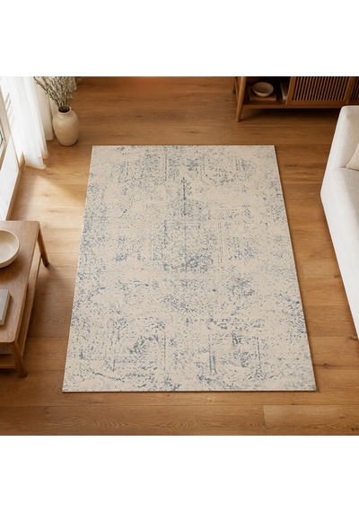 Kartela Halı Sina Halı Jüt Taban Dokuma Halı Beyaz - 80 X 120 Cm