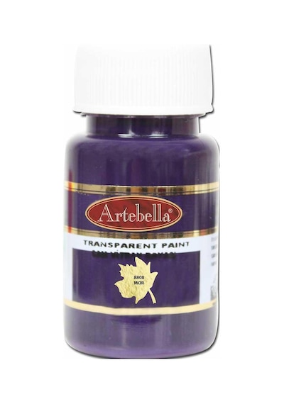 Artebella Transparan Cam Vitray Boyası 880850 Mor 50 ML Mor