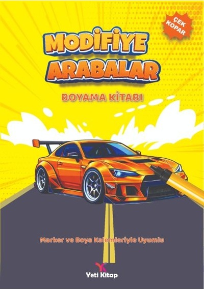Modifiye Arabalar Boyama Kitabı - Qddv-884414