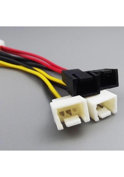 Fan Çoklayıcı Kablo Splitter 4 Pin Switch 3 Pin 3 Port