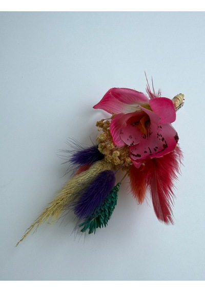 Pembe Lilyum Damat Yaka Çiçeği Çok Renkli