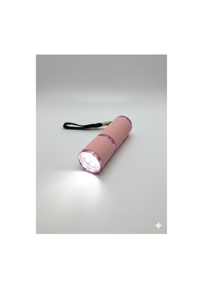 Mini Led El Feneri Anahtarlık Taşınabilir, Güçlü Işık, Kamp & Acil Durum Feneri Pembe