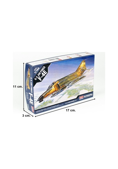 Academy 12605 1/144 Ölçek, U.s. Air Force F-4e Savaş Uçağı, Plastik Model Kiti-55931