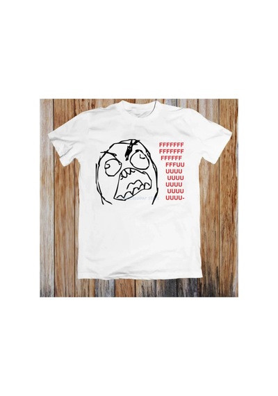 Tarzsokak Beyaz Rage Guy Komik Unisex Harajuku Tee Üstleri Yaz Kawaii Elbise Seviml