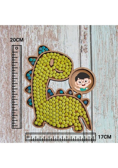Cam Mozaik Sanat Seti Kendin Yap Dıy Mozaik Dinozor Tablo Çocuk Etkinlik Hobi Ve Sanat Seti