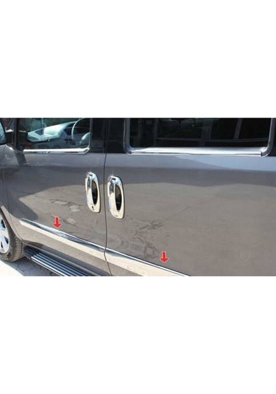 Fiat Doblo 2010-2021 Krom Yan Kapı Çıtası 4 Kapı Paslanmaz Çelik