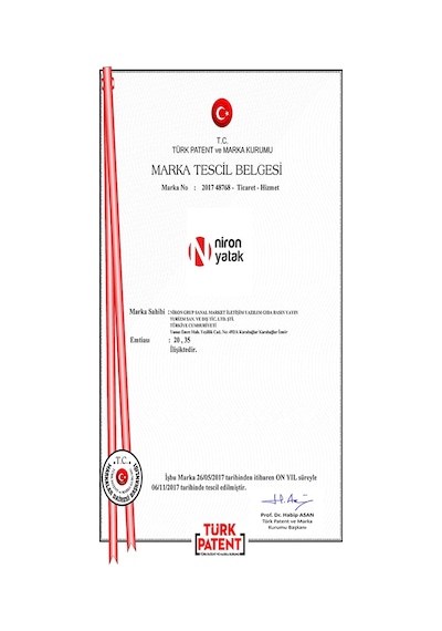 Nironyatak Luna Baza Başlık Yatak Takımı - 160X200 Cm Çift Kişilik Ortopedik
