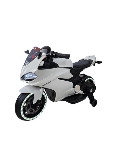 Cool Motors 12v Akülü Yarış Motoru Beyaz