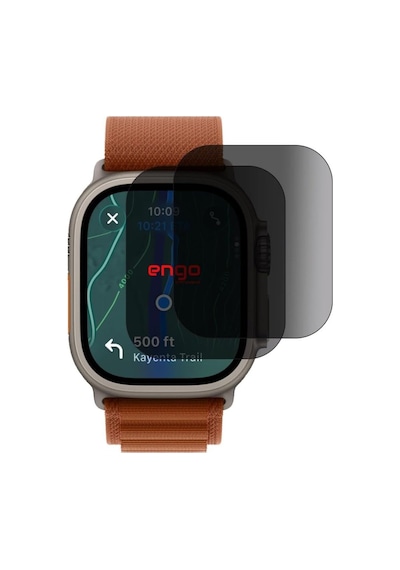Apple Watch Ultra 3 49mm İle Uyumlu Hayalet Ekran Koruyucu, Yandan Görünmeyen Anti-spy Gizlilik Privacy Koruması, 9h Temperli Nano Kırılmaz Esnek Cam, Parmak İzi Önleyici 2 Adet Çok Renkli
