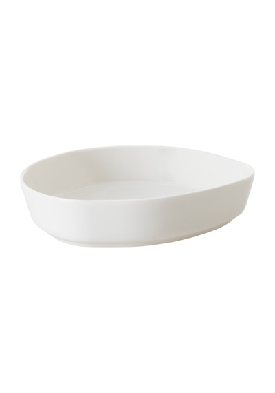 Mudo Home Aspendos Çukur Tabak Seti 21cm - 6lı Beyaz