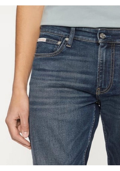 Calvin Klein Erkek Slim Fit Normal Paça Mavi Mavi