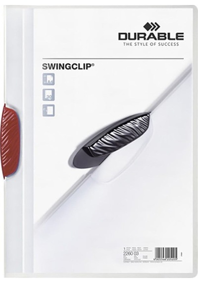 Durable Sıkıştırmalı Dosya Swingclip Ortadan Klipsli 30 Sy Kırmız