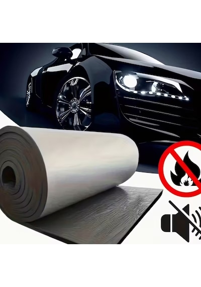 Kaput Altı Alüminyum Folyolu Kendinden Yapışkanlı 6mm 100x150 Kauçuk Ses Yalıtım Levhası