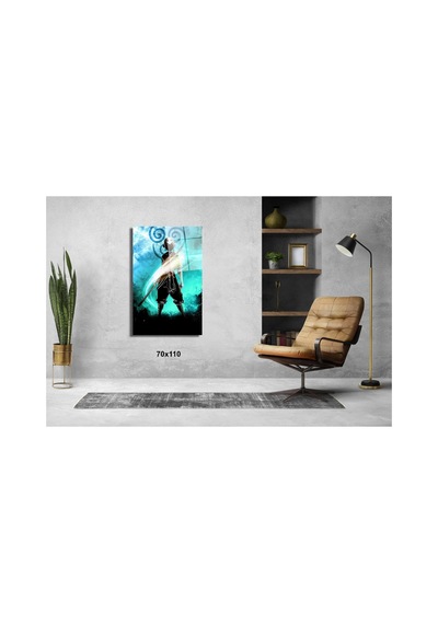 Avatar Son Havabükücü Anime Cam Tablo Pct0465 Modern Dekorasyon Temalı Dekoratif Duvar Tablosu, Salon, Ev Ve Ofis Dekoru,