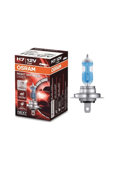 Osram 12v H7 Ampul 55w +%150 Fazla Işık Nıght Breaker Laser
