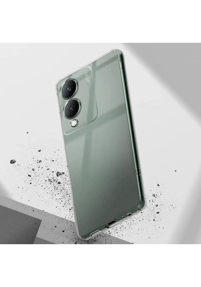 Vivo Y17s Kılıf Kamera Korumalı Silikon Şeffaf Kapak